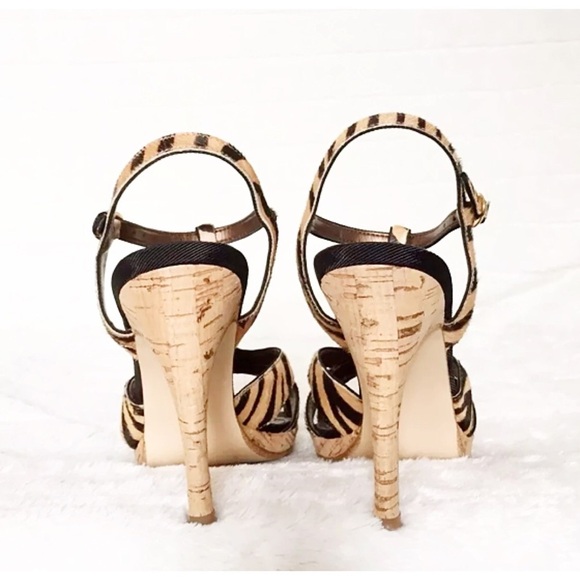 ALFANI FROST 7.5M  Pony Hair 4” Cork Stiletto - Picture 4 of 8